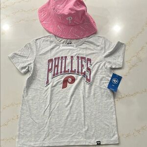 47 Kids Gray Phillies T-Shirt